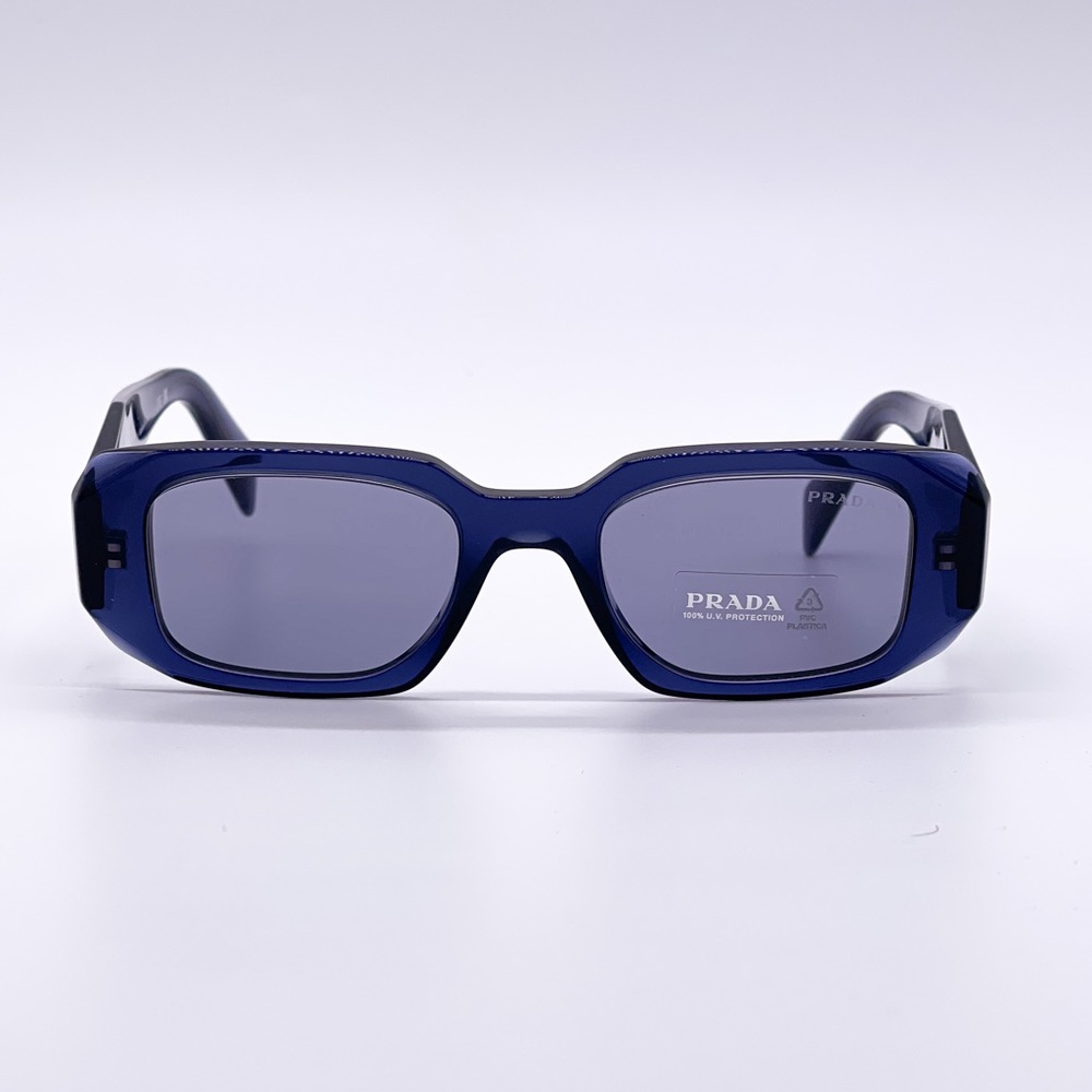 NEW PRADA UNISEX SUNGLASSES PR17WS BLUE EYEWEAR PRADA SPR 17W 08Q420 - Picture 3 of 10